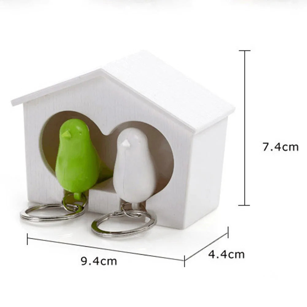 2Pcs Magnetic BirdHouse Key Holder
