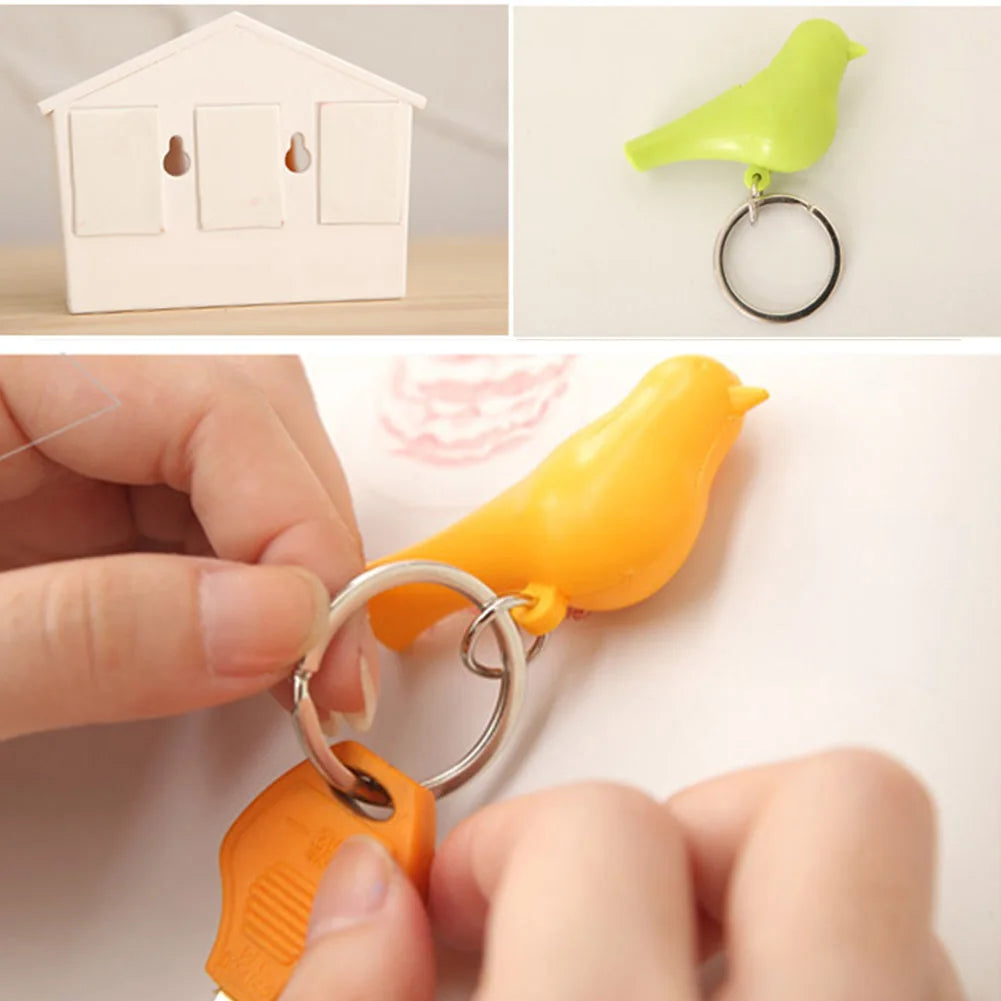 2Pcs Magnetic BirdHouse Key Holder