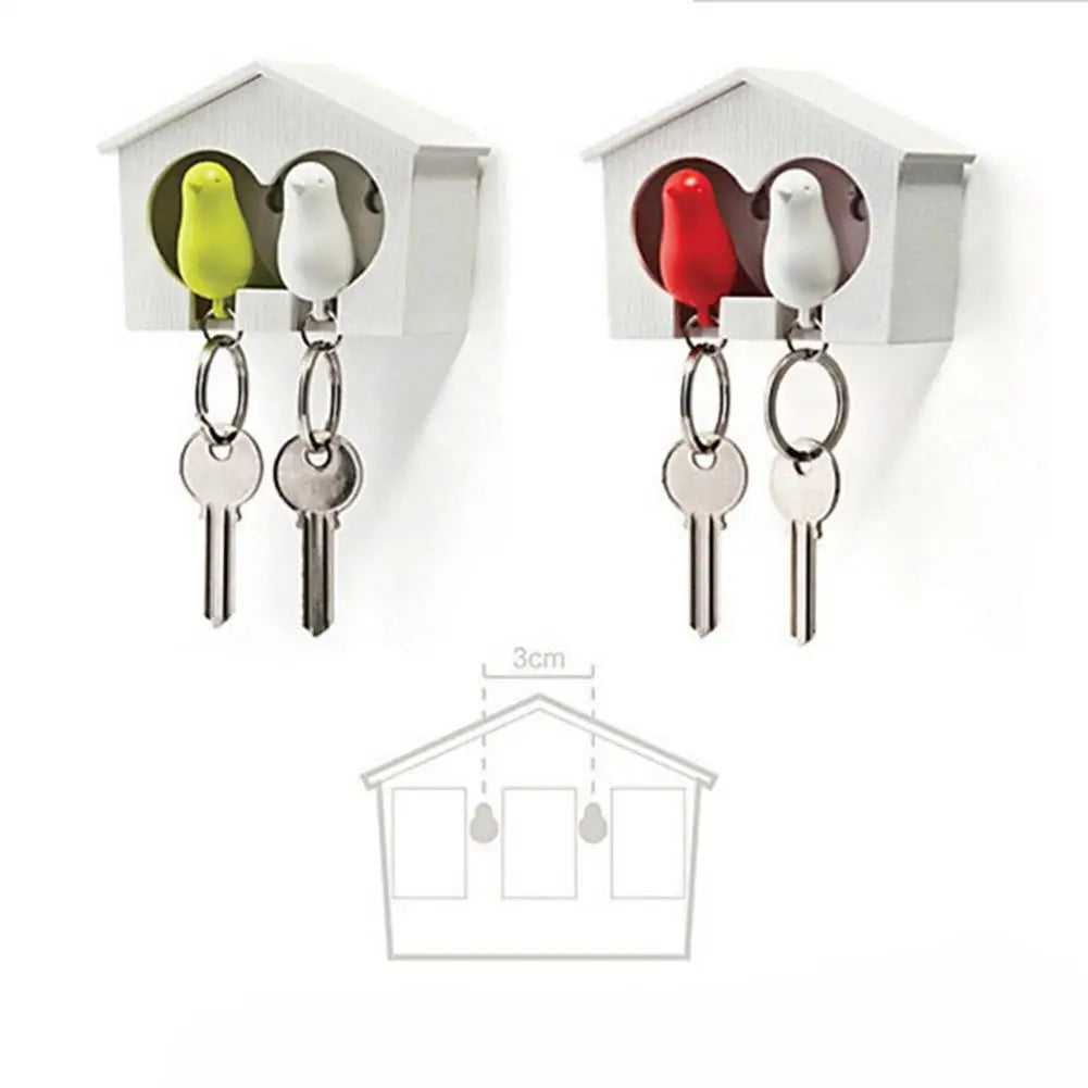 2Pcs Magnetic BirdHouse Key Holder