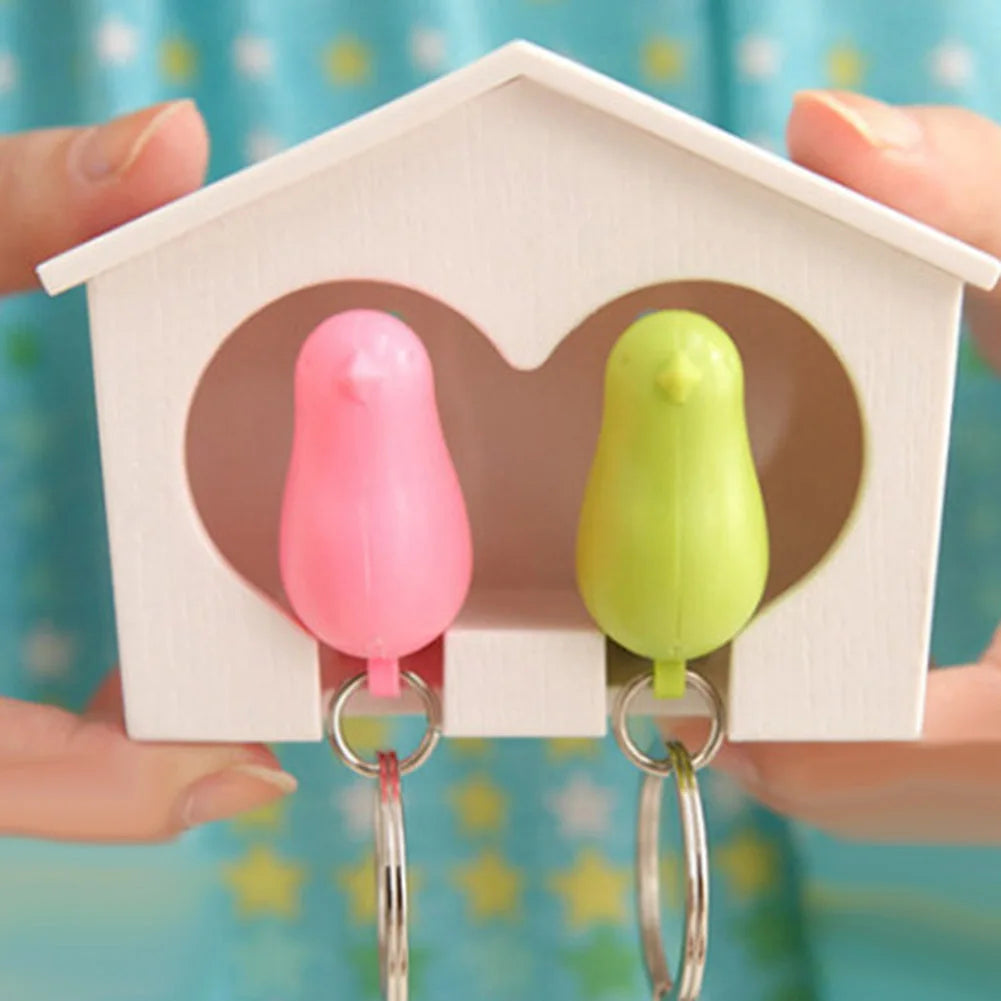 2Pcs Magnetic BirdHouse Key Holder